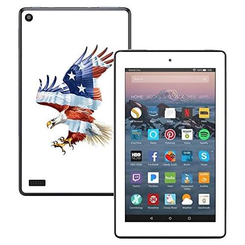  MightySkins Skin Compatible with Amazon Kindle Fire 7 (2017) - American Eagle | Protective, Durable, and Unique Vinyl Decal wrap Cover | Easy to Apply, Remove, and Change Styles |