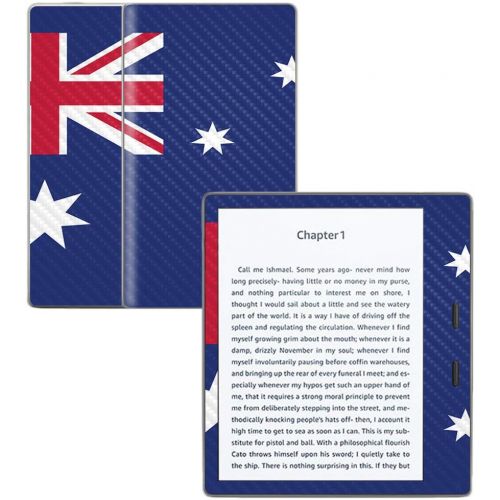  MightySkins Carbon Fiber Skin for Amazon Kindle Oasis 7 (9th Gen) - Australian Flag | Protective, Durable Textured Carbon Fiber Finish | Easy to Apply, Remove, and Change Styles |