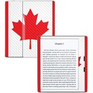 MightySkins Carbon Fiber Skin for Amazon Kindle Oasis 7 (9th Gen) - Canadian Flag | Protective, Durable Textured Carbon Fiber Finish | Easy to Apply, Remove, and Change Styles | Ma