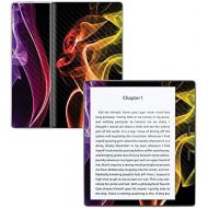 MightySkins Carbon Fiber Skin for Amazon Kindle Oasis 7 (9th Gen) - Bright Smoke | Protective, Durable Textured Carbon Fiber Finish | Easy to Apply, Remove, and Change Styles | Mad
