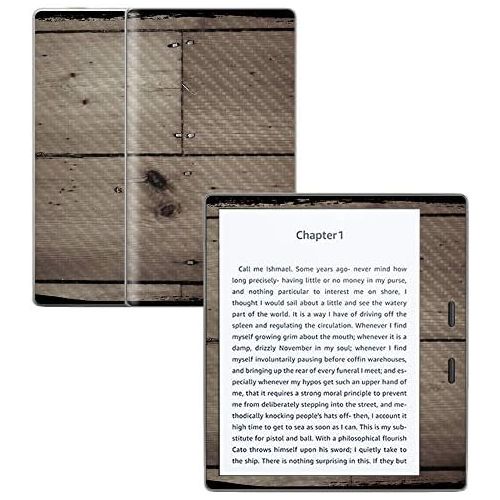  MightySkins Carbon Fiber Skin for Amazon Kindle Oasis 7 (9th Gen) - Wooden | Protective, Durable Textured Carbon Fiber Finish | Easy to Apply, Remove, and Change Styles | Made in T