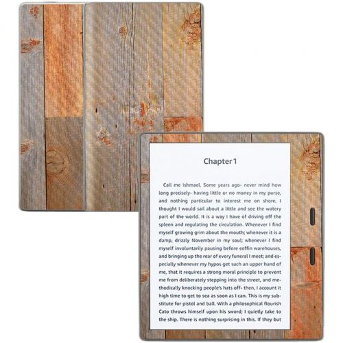  MightySkins Carbon Fiber Skin for Amazon Kindle Oasis 7 (9th Gen) - Barnwood | Protective, Durable Textured Carbon Fiber Finish | Easy to Apply, Remove, and Change Styles | Made in