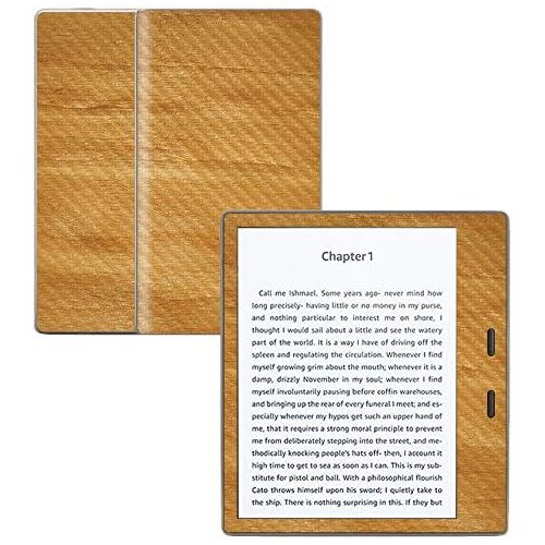 MightySkins Carbon Fiber Skin for Amazon Kindle Oasis 7 (9th Gen) - Birch Wood | Protective, Durable Textured Carbon Fiber Finish | Easy to Apply, Remove, and Change Styles | Made