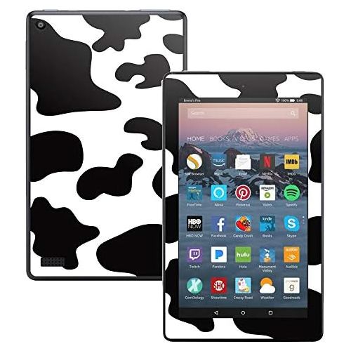  MightySkins Skin Compatible with Amazon Kindle Fire 7 (2017) - Cow Print | Protective, Durable, and Unique Vinyl Decal wrap Cover | Easy to Apply, Remove, and Change Styles | Made