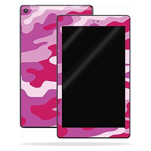  MightySkins Skin Compatible with Amazon Kindle Fire HD 10 (2017) - Pink Camo | Protective, Durable, and Unique Vinyl Decal wrap Cover | Easy to Apply, Remove, and Change Styles | M