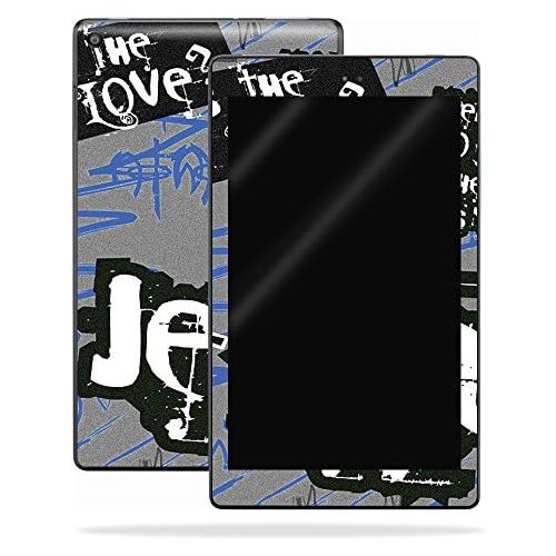  MightySkins Skin Compatible with Amazon Kindle Fire HD 8 (2017) - Love Jesus | Protective, Durable, and Unique Vinyl Decal wrap Cover | Easy to Apply, Remove, and Change Styles | M