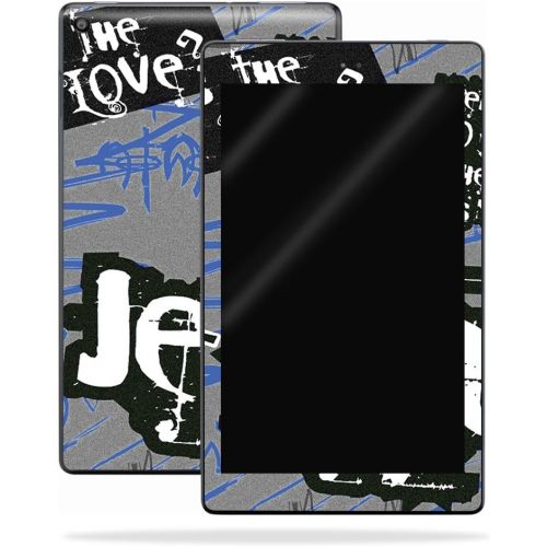  MightySkins Skin Compatible with Amazon Kindle Fire HD 8 (2017) - Love Jesus | Protective, Durable, and Unique Vinyl Decal wrap Cover | Easy to Apply, Remove, and Change Styles | M