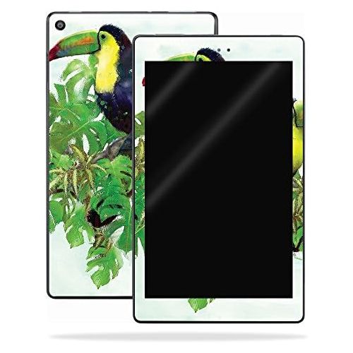  MightySkins Skin Compatible with Amazon Kindle Fire HD 8 (2017) - Toucan Friends | Protective, Durable, and Unique Vinyl Decal wrap Cover | Easy to Apply, Remove, and Change Styles