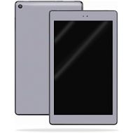 MightySkins Skin Compatible with Amazon Kindle Fire HD 10 (2017) - Solid Gray | Protective, Durable, and Unique Vinyl Decal wrap Cover | Easy to Apply, Remove, and Change Styles |