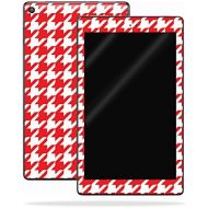 MightySkins Skin Compatible with Amazon Kindle Fire HD 8 (2017) - Red Houndstooth | Protective, Durable, and Unique Vinyl Decal wrap Cover | Easy to Apply, Remove, and Change Style
