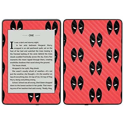  MightySkins Carbon Fiber Skin for Amazon Kindle Paperwhite 2018 (Waterproof Model) - Anytime Fan | Protective, Durable Textured Carbon Fiber Finish | Easy to Apply, Remove| Made in