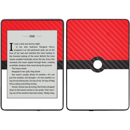  MightySkins Carbon Fiber Skin for Amazon Kindle Paperwhite 2018 (Waterproof Model) - Anytime Fan | Protective, Durable Textured Carbon Fiber Finish | Easy to Apply, Remove| Made in
