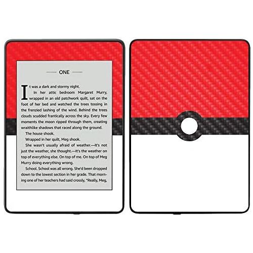  MightySkins Carbon Fiber Skin for Amazon Kindle Paperwhite 2018 (Waterproof Model) - Anytime Fan | Protective, Durable Textured Carbon Fiber Finish | Easy to Apply, Remove| Made in