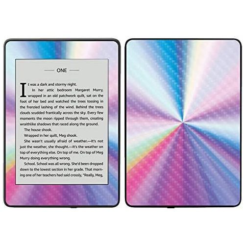  MightySkins Carbon Fiber Skin for Amazon Kindle Paperwhite 2018 (Waterproof Model) - Bright Smoke | Protective, Durable Textured Carbon Fiber Finish | Easy to Apply, Remove| Made i