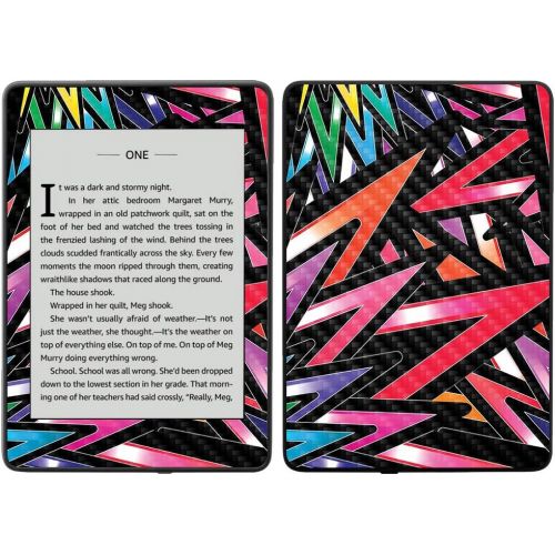  MightySkins Carbon Fiber Skin for Amazon Kindle Paperwhite 2018 (Waterproof Model) - Bright Smoke | Protective, Durable Textured Carbon Fiber Finish | Easy to Apply, Remove| Made i