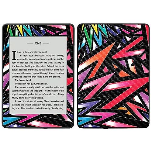  MightySkins Carbon Fiber Skin for Amazon Kindle Paperwhite 2018 (Waterproof Model) - Bright Smoke | Protective, Durable Textured Carbon Fiber Finish | Easy to Apply, Remove| Made i