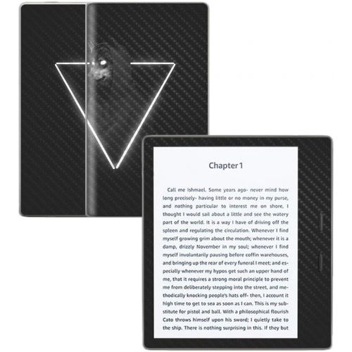  MightySkins Carbon Fiber Skin for Amazon Kindle Oasis 7 (9th Gen) - Cry Wolf | Protective, Durable Textured Carbon Fiber Finish | Easy to Apply, Remove, and Change Styles | Made in