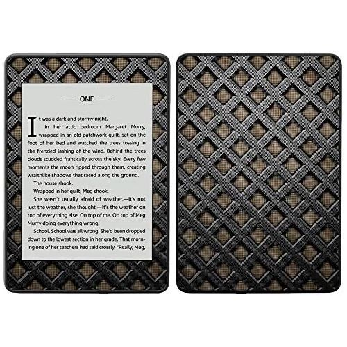  MightySkins Carbon Fiber Skin for Amazon Kindle Paperwhite 2018 (Waterproof Model) - Black Diamond Plate | Protective, Durable Textured Carbon Fiber Finish | Easy to Apply, Remove|