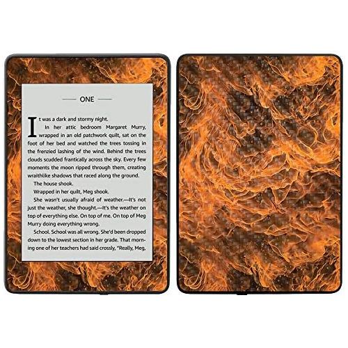  MightySkins Carbon Fiber Skin for Amazon Kindle Paperwhite 2018 (Waterproof Model) - Black Diamond Plate | Protective, Durable Textured Carbon Fiber Finish | Easy to Apply, Remove|