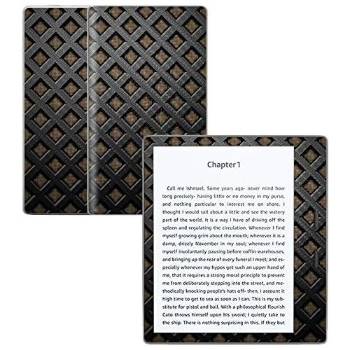 MightySkins Carbon Fiber Skin for Amazon Kindle Oasis 7 (9th Gen) - Black Wall | Protective, Durable Textured Carbon Fiber Finish | Easy to Apply, Remove, and Change Styles | Made