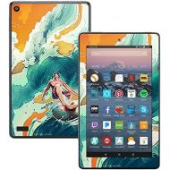 MightySkins Skin Compatible with Amazon Kindle Fire 7 (2017) - Acid Surf | Protective, Durable, and Unique Vinyl Decal wrap Cover | Easy to Apply, Remove, and Change Styles | Made