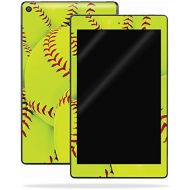 MightySkins Skin Compatible with Amazon Kindle Fire HD 8 (2017) - Softball Collection | Protective, Durable, and Unique Vinyl Decal wrap Cover | Easy to Apply, Remove | Made in The