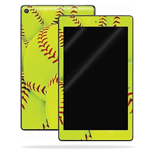  MightySkins Skin Compatible with Amazon Kindle Fire HD 8 (2017) - Softball Collection | Protective, Durable, and Unique Vinyl Decal wrap Cover | Easy to Apply, Remove | Made in The