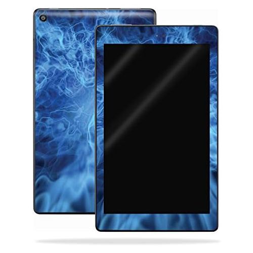  MightySkins Skin Compatible with Amazon Kindle Fire HD 10 (2017) - Blue Mystic Flames | Protective, Durable, and Unique Vinyl Decal wrap Cover | Easy to Apply, Remove | Made in The