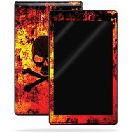 MightySkins Skin Compatible with Amazon Kindle Fire HD 10 (2017) - Bio Skull | Protective, Durable, and Unique Vinyl Decal wrap Cover | Easy to Apply, Remove, and Change Styles | M