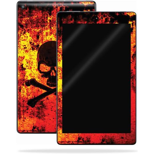  MightySkins Skin Compatible with Amazon Kindle Fire HD 10 (2017) - Bio Skull | Protective, Durable, and Unique Vinyl Decal wrap Cover | Easy to Apply, Remove, and Change Styles | M