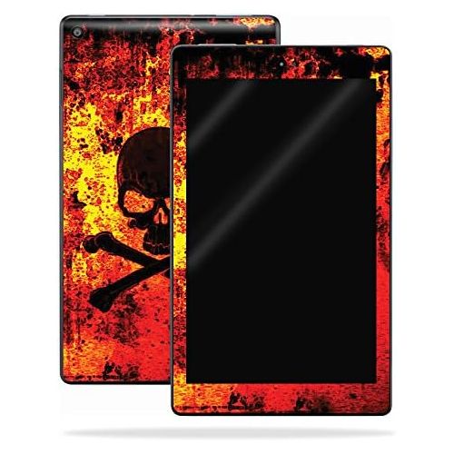  MightySkins Skin Compatible with Amazon Kindle Fire HD 10 (2017) - Bio Skull | Protective, Durable, and Unique Vinyl Decal wrap Cover | Easy to Apply, Remove, and Change Styles | M