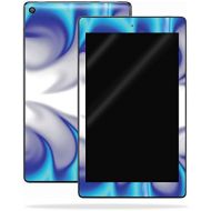 MightySkins Skin Compatible with Amazon Kindle Fire HD 10 (2017) - Blue Fire | Protective, Durable, and Unique Vinyl Decal wrap Cover | Easy to Apply, Remove, and Change Styles | M