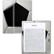 MightySkins Carbon Fiber Skin for Amazon Kindle Oasis 7 (9th Gen) - Soccer Ball | Protective, Durable Textured Carbon Fiber Finish | Easy to Apply, Remove, and Change Styles | Made