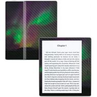 MightySkins Carbon Fiber Skin for Amazon Kindle Oasis 7 (9th Gen) - Aurora Borealis | Protective, Durable Textured Carbon Fiber Finish | Easy to Apply, Remove, and Change Styles |