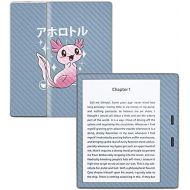 MightySkins Carbon Fiber Skin for Amazon Kindle Oasis 7 (9th Gen) - Axolotl Kawaii | Protective, Durable Textured Carbon Fiber Finish | Easy to Apply, Remove, and Change Styles | M