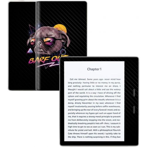  MightySkins Carbon Fiber Skin for Amazon Kindle Oasis 7 (9th Gen) - Barf Out | Protective, Durable Textured Carbon Fiber Finish | Easy to Apply, Remove, and Change Styles | Made in