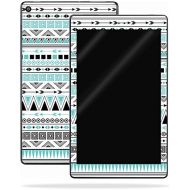 MightySkins Skin Compatible with Amazon Kindle Fire HD 8 (2017) - Turquoise Tribal | Protective, Durable, and Unique Vinyl Decal wrap Cover | Easy to Apply, Remove | Made in The US