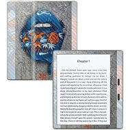MightySkins Carbon Fiber Skin for Amazon Kindle Oasis 7 (9th Gen) - Blue Lips | Protective, Durable Textured Carbon Fiber Finish | Easy to Apply, Remove, and Change Styles | Made i