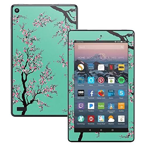  MightySkins Skin Compatible with Amazon Kindle Fire 7 (2017) - Cherry Blossom Tree | Protective, Durable, and Unique Vinyl Decal wrap Cover | Easy to Apply, Remove | Made in The US