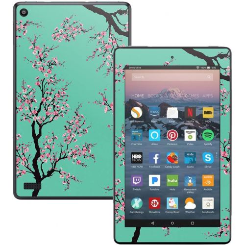  MightySkins Skin Compatible with Amazon Kindle Fire 7 (2017) - Cherry Blossom Tree | Protective, Durable, and Unique Vinyl Decal wrap Cover | Easy to Apply, Remove | Made in The US