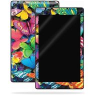 MightySkins Skin Compatible with Amazon Kindle Fire HD 8 (2017) - Butterfly Party | Protective, Durable, and Unique Vinyl Decal wrap Cover | Easy to Apply, Remove, and Change Style