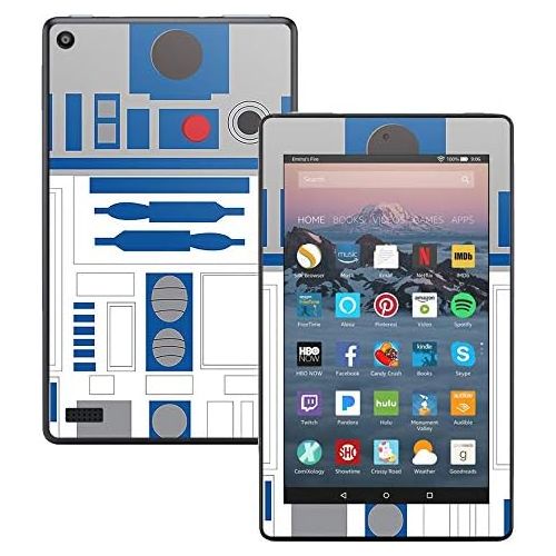  MightySkins Skin Compatible with Amazon Kindle Fire 7 (2017) - Cyber Bot | Protective, Durable, and Unique Vinyl Decal wrap Cover | Easy to Apply, Remove, and Change Styles | Made