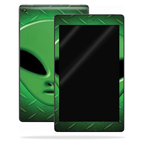  MightySkins Skin Compatible with Amazon Kindle Fire HD 8 (2017) - Alien Invasion | Protective, Durable, and Unique Vinyl Decal wrap Cover | Easy to Apply, Remove, and Change Styles