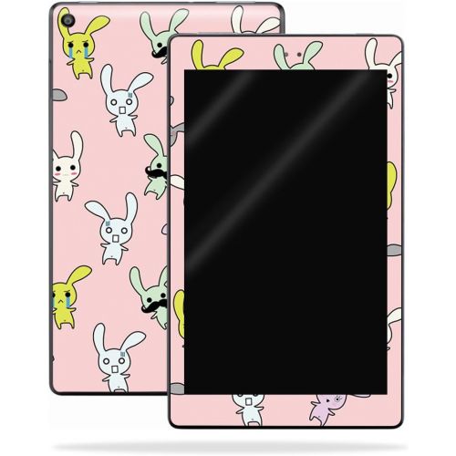  MightySkins Skin Compatible with Amazon Kindle Fire HD 8 (2017) - Bunny Bunches | Protective, Durable, and Unique Vinyl Decal wrap Cover | Easy to Apply, Remove, and Change Styles
