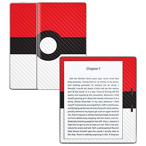  MightySkins Carbon Fiber Skin for Amazon Kindle Oasis 7 (9th Gen) - Battle Ball | Protective, Durable Textured Carbon Fiber Finish | Easy to Apply, Remove, and Change Styles | Made