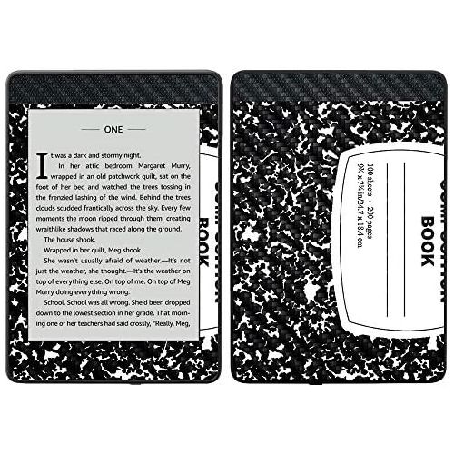  MightySkins Carbon Fiber Skin for Amazon Kindle Paperwhite 2018 (Waterproof Model) - Anytime | Protective, Durable Textured Carbon Fiber Finish | Easy to Apply, Remove| Made in The