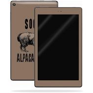 MightySkins Skin Compatible with Amazon Kindle Fire HD 10 (2017) - Alpacalypse | Protective, Durable, and Unique Vinyl Decal wrap Cover | Easy to Apply, Remove, and Change Styles |