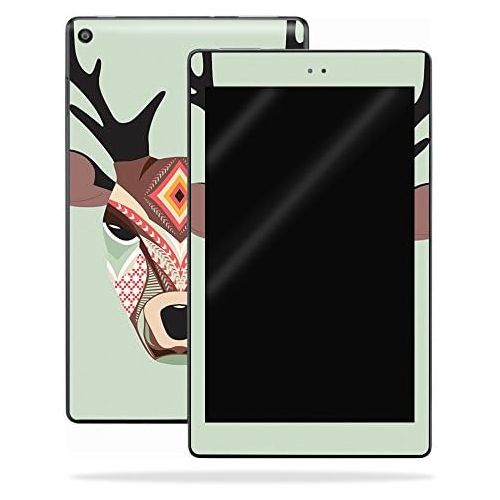 MightySkins Skin Compatible with Amazon Kindle Fire HD 10 (2017) - Aztec Deer | Protective, Durable, and Unique Vinyl Decal wrap Cover | Easy to Apply, Remove, and Change Styles |
