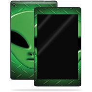 MightySkins Skin Compatible with Amazon Kindle Fire HD 10 (2017) - Alien Invasion | Protective, Durable, and Unique Vinyl Decal wrap Cover | Easy to Apply, Remove, and Change Style