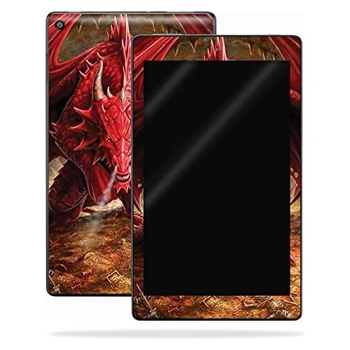  MightySkins Skin Compatible with Amazon Kindle Fire HD 10 (2017) - Angry Dragon | Protective, Durable, and Unique Vinyl Decal wrap Cover | Easy to Apply, Remove, and Change Styles